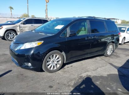 2012 TOYOTA SIENNA XLE/LIMITED Black  Gasoline 5TDYK3DC5CS268322 photo #3