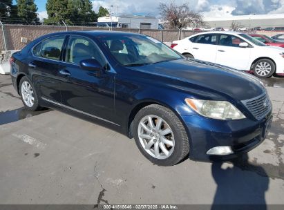 2007 LEXUS LS 460 Dark Blue  Gasoline JTHBL46F175023267 photo #1