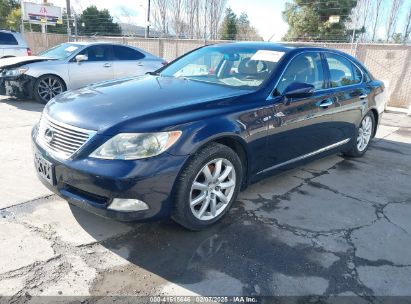 2007 LEXUS LS 460 Dark Blue  Gasoline JTHBL46F175023267 photo #3