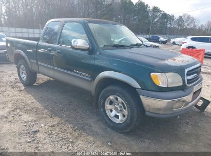 2000 TOYOTA TUNDRA SR5 V8 Green  Gasoline 5TBRT3417YS052939 photo #1