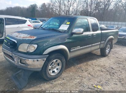 2000 TOYOTA TUNDRA SR5 V8 Green  Gasoline 5TBRT3417YS052939 photo #3