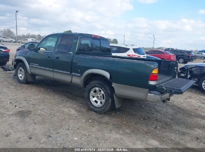 2000 TOYOTA TUNDRA SR5 V8 Green  Gasoline 5TBRT3417YS052939 photo #4