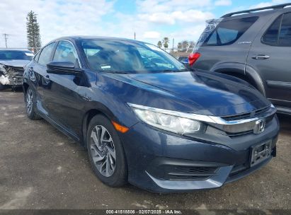 2018 HONDA CIVIC EX Gray  Gasoline 2HGFC2F79JH516065 photo #1