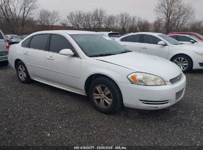 2012 CHEVROLET IMPALA LS White  Gasoline 2G1WF5E31C1216174 photo #1