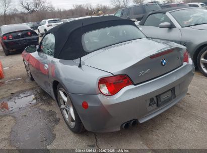 2007 BMW Z4 3.0SI Silver  Gasoline 4USBU535X7LX02797 photo #4