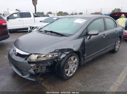 2010 HONDA CIVIC LX Gray  Gasoline 19XFA1F59AE081024 photo #3