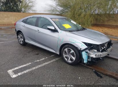 2019 HONDA CIVIC LX Silver  Gasoline 2HGFC2F6XKH531361 photo #1