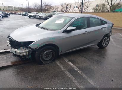 2019 HONDA CIVIC LX Silver  Gasoline 2HGFC2F6XKH531361 photo #3