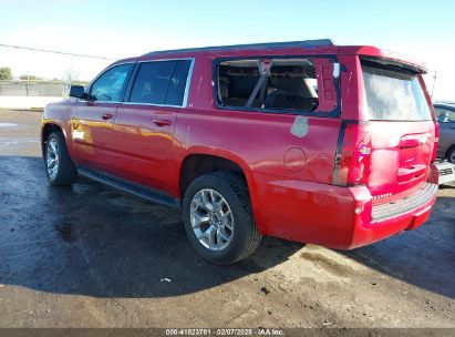 2015 CHEVROLET SUBURBAN 1500 LT Red  Gasoline 1GNSCJKC6FR137551 photo #4