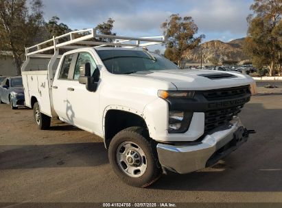 2021 CHEVROLET SILVERADO 2500HD 2WD DOUBLE CAB LONG BED WT White  Gasoline 1GB5WLE76MF173945 photo #1