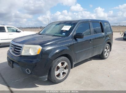 2014 HONDA PILOT EX Black  Gasoline 5FNYF3H45EB022711 photo #3