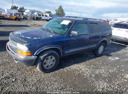 1999 CHEVROLET BLAZER LS Blue  Gasoline 1GNDT13W3X2139883 photo #3