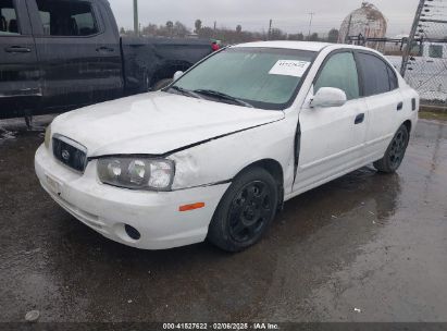 2002 HYUNDAI ELANTRA GLS White  Gasoline KMHDN45D82U440559 photo #3