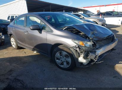 2014 HONDA CIVIC LX Gray  Gasoline 19XFB2F58EE271633 photo #1