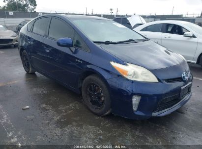 2013 TOYOTA PRIUS THREE Blue  Hybrid JTDKN3DU8D0350281 photo #1