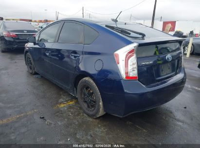 2013 TOYOTA PRIUS THREE Blue  Hybrid JTDKN3DU8D0350281 photo #4