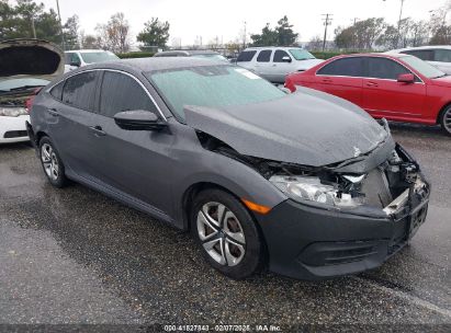 2017 HONDA CIVIC LX Gray  Gasoline 19XFC2F68HE212205 photo #1