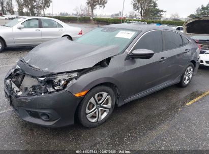 2017 HONDA CIVIC LX Gray  Gasoline 19XFC2F68HE212205 photo #3