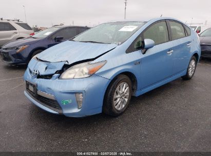 2012 TOYOTA PRIUS PLUG-IN Blue  Hybrid JTDKN3DP6C3006259 photo #3