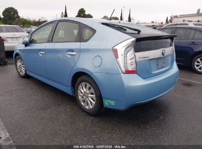 2012 TOYOTA PRIUS PLUG-IN Blue  Hybrid JTDKN3DP6C3006259 photo #4