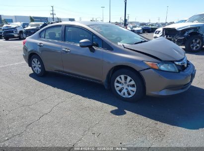 2012 HONDA CIVIC LX Brown  Gasoline 19XFB2F55CE356068 photo #1