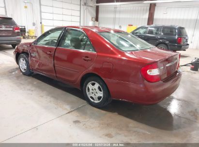 2002 TOYOTA CAMRY LE V6 Red  Gasoline 4T1BF32K02U529849 photo #4