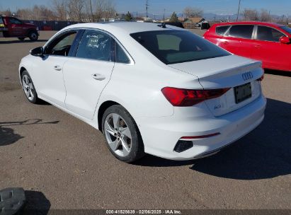 2023 AUDI A3 PREMIUM 40 TFSI FRONT-WHEEL DRIVE S TRONIC White  Gasoline WAUAUDGY7PA037981 photo #4