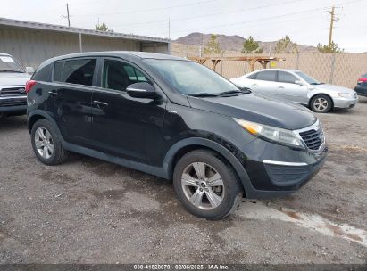 2012 KIA SPORTAGE LX Black  Gasoline KNDPBCA24C7318953 photo #1