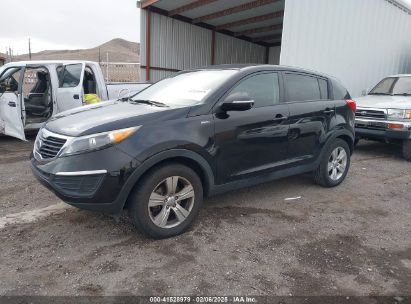 2012 KIA SPORTAGE LX Black  Gasoline KNDPBCA24C7318953 photo #3