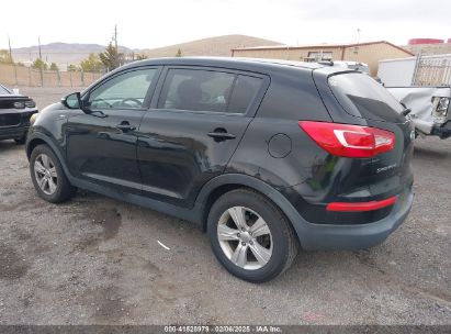 2012 KIA SPORTAGE LX Black  Gasoline KNDPBCA24C7318953 photo #4