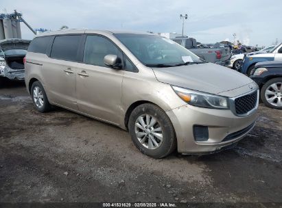 2016 KIA SEDONA LX Gold  Gasoline KNDMB5C18G6204078 photo #1