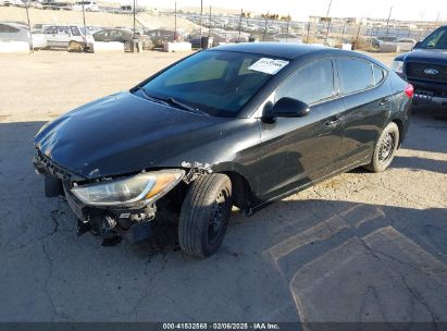 2017 HYUNDAI ELANTRA SE Black  Gasoline 5NPD74LF9HH089179 photo #3