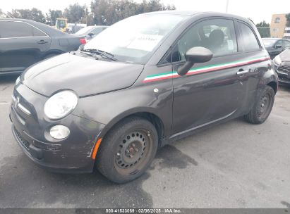 2015 FIAT 500 POP Gray  Gasoline 3C3CFFAR8FT710288 photo #3