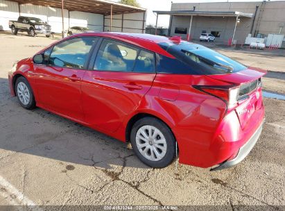 2019 TOYOTA PRIUS LE Red  Hybrid JTDKARFU2K3069858 photo #4