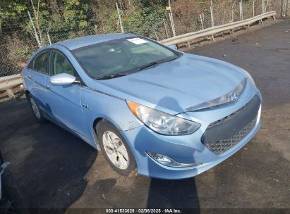 2014 HYUNDAI SONATA HYBRID Light Blue  Hybrid KMHEC4A47EA117366 photo #1