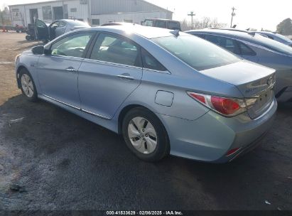 2014 HYUNDAI SONATA HYBRID Light Blue  Hybrid KMHEC4A47EA117366 photo #4