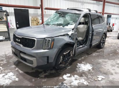 2023 KIA TELLURIDE EX Gray  Gasoline 5XYP3DGC6PG376753 photo #3