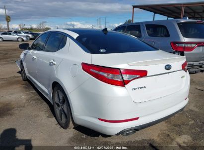 2012 KIA OPTIMA HYBRID EX White  Hybrid KNAGM4AD8C5025129 photo #4