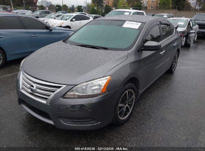 2015 NISSAN SENTRA S Gray  Gasoline 3N1AB7APXFY305302 photo #3