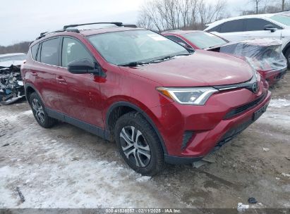 2018 TOYOTA RAV4 LE Red  Gasoline JTMBFREV4JD255597 photo #1