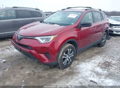 2018 TOYOTA RAV4 LE Red  Gasoline JTMBFREV4JD255597 photo #3