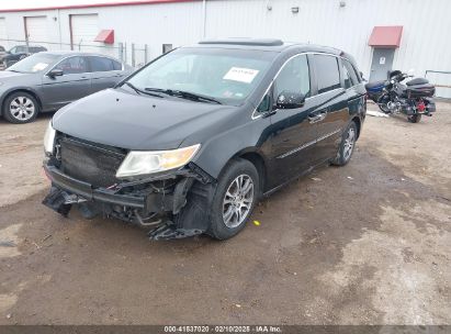 2011 HONDA ODYSSEY EX-L Black  Gasoline 5FNRL5H69BB045625 photo #3