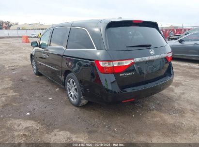 2011 HONDA ODYSSEY EX-L Black  Gasoline 5FNRL5H69BB045625 photo #4