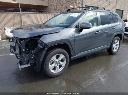 2020 TOYOTA RAV4 HYBRID XLE Gray  Hybrid JTMRWRFV3LD045766 photo #3