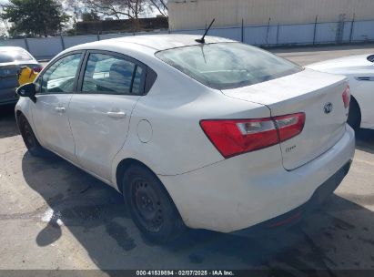 2014 KIA RIO LX White  Gasoline KNADM4A30E6373790 photo #4