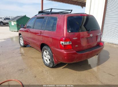 2005 TOYOTA HIGHLANDER V6 Red  Gasoline JTEGP21A050082585 photo #4