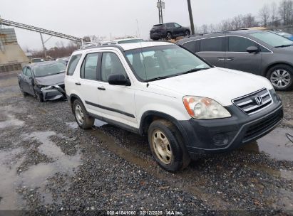 2006 HONDA CR-V LX White  Gasoline SHSRD785X6U440072 photo #1