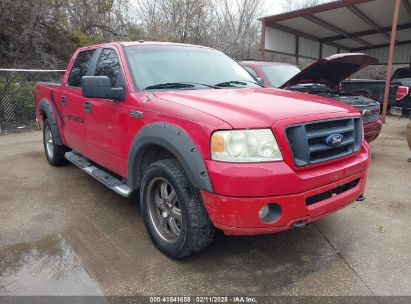 2007 FORD F-150 FX4/LARIAT/XLT Red  Flexible Fuel 1FTPW14V77KD51723 photo #1