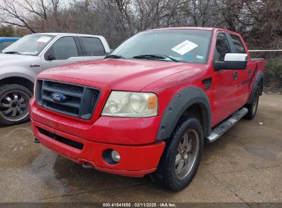 2007 FORD F-150 FX4/LARIAT/XLT Red  Flexible Fuel 1FTPW14V77KD51723 photo #3