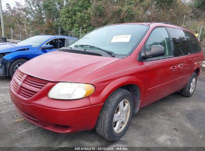 2007 DODGE GRAND CARAVAN SXT Red  Gasoline 2D4GP44L57R110888 photo #3